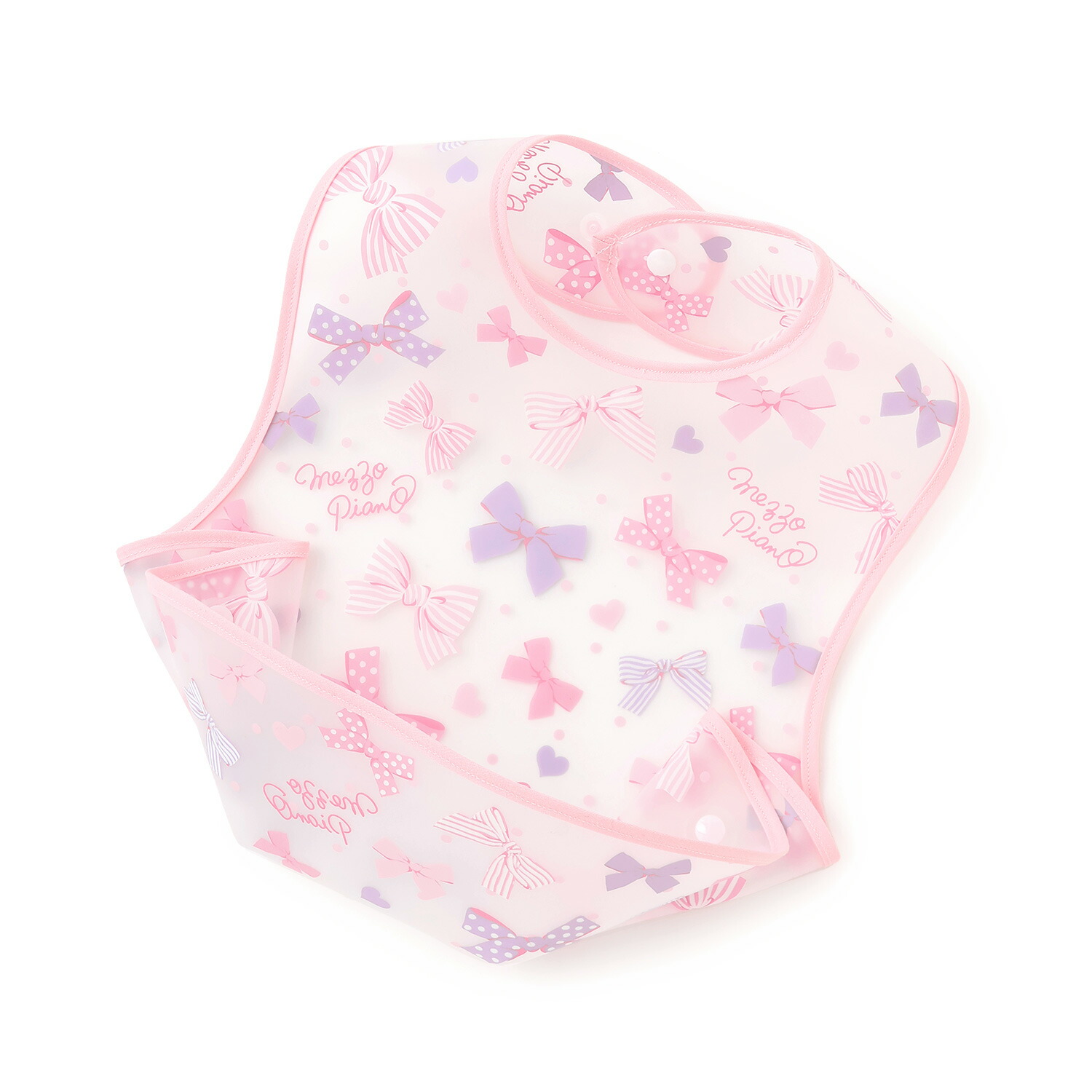 楽天市場】メゾピアノ(mezzo piano)リボン柄お食事スタイ【日本製