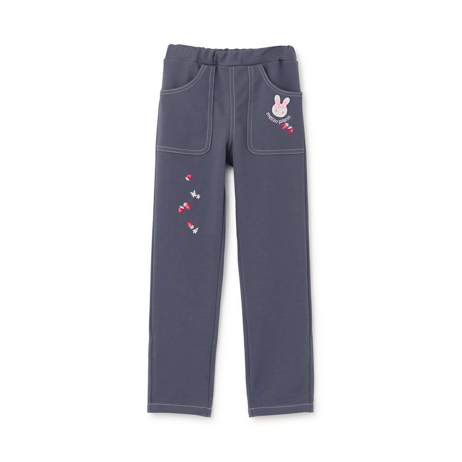 楽天市場】メゾピアノ(mezzo piano)スタイルアップフレア デニムロング