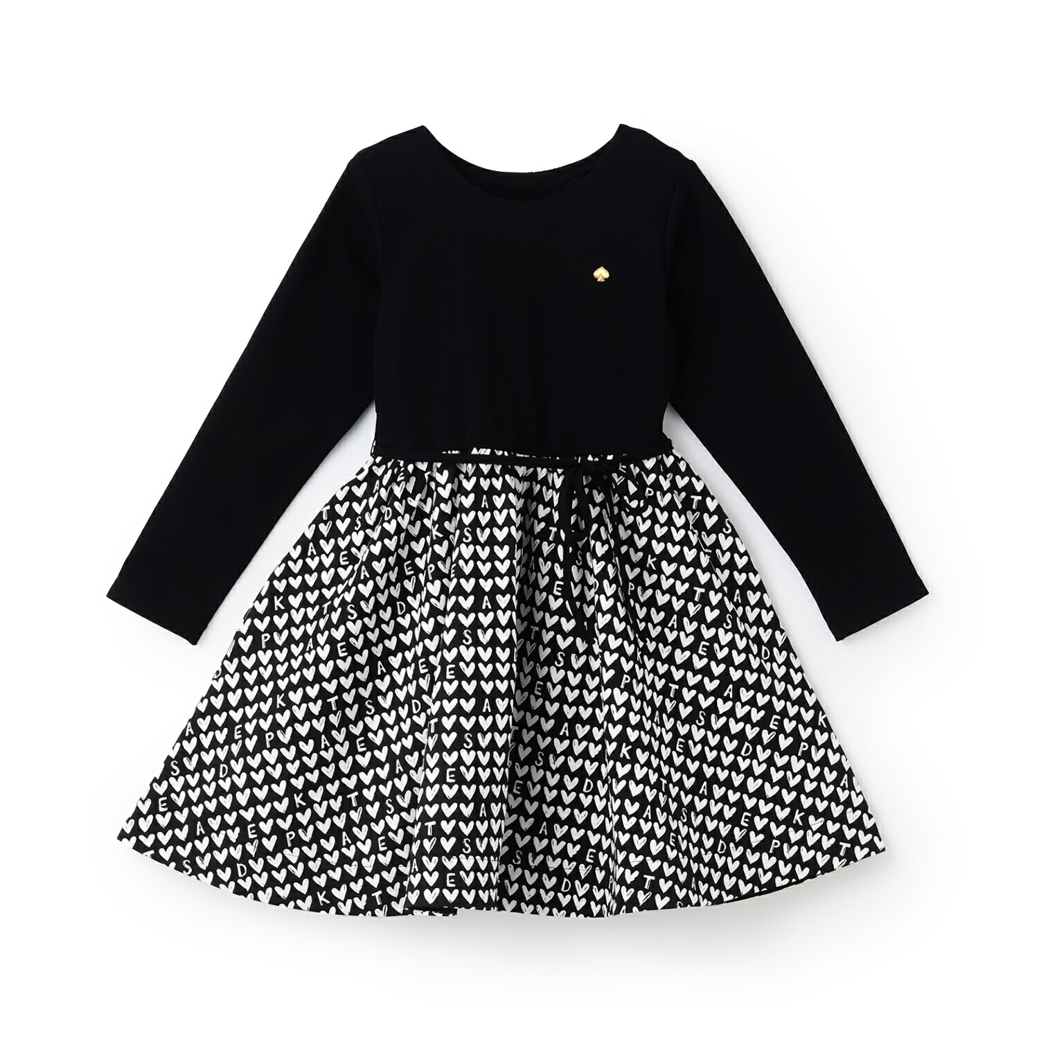 ケイト・スペード ニューヨーク州(kate spade new york)ロゴハートワンピース キッズ・ベビー・マタニティ-キッズファッション-ワンピース