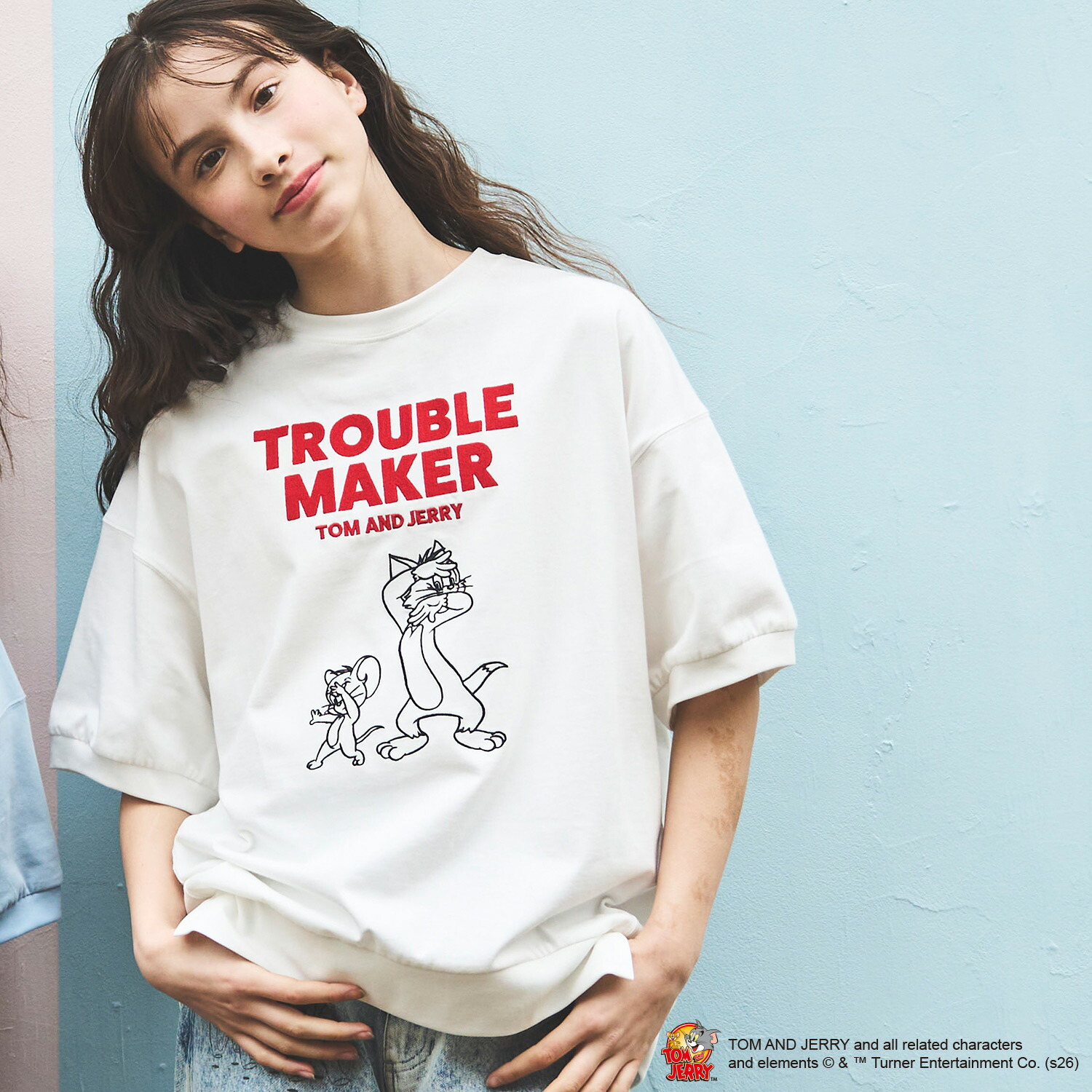 ポンポネットジュニア(pom ponette junior)【大人気色合い再入荷！】【130糎あり】【TOM AND JERRY】うつり変わりプルオーバー
