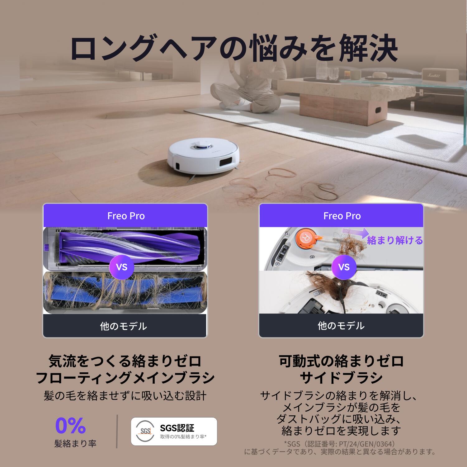 ナーワルフレオプロ 絡まり防止システム