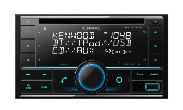 SEAL限定商品】 KENWOOD ケンウッド DPX-U760BT CD USB iPod Bluetoothレシーバー MP3 WMA AAC  WAV FLAC対応 fucoa.cl