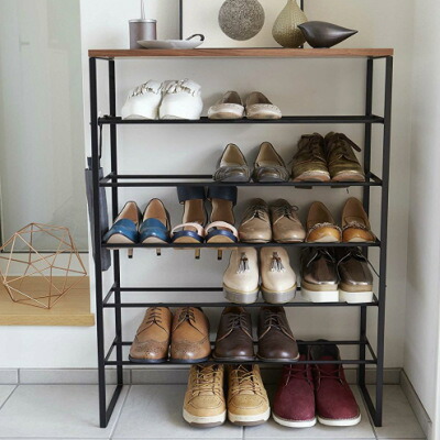 楽天市場】【送料無料】【YAMAZAKI/山崎実業】天板付きシューズラック