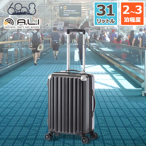 【美品】ALI　スーツケース ハードキャリー 31L カーボン　ホワイト　機内用 楽天市場】ハードキャリーケース スーツケース 機内持ち込み可能