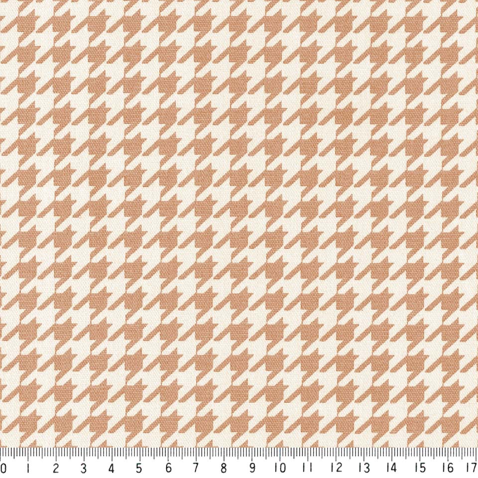 期間限定の激安セール 千鳥格子柄 59 42 ライトブラウン 千鳥柄 ハウンドドッグ トゥース 茶色 ブラウン 10cm単位 やや厚手 生成りオックス生地 綿100 110cm 布 カルトナージュ生地 インテリア雑貨 バッグ 手芸 手作り生地 付属 用途 商用利用可 生地 Cmdb Md