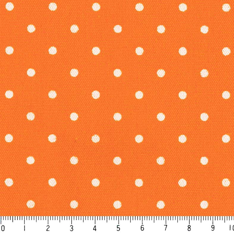 楽天市場】水玉 ドット 1.5ミリ ネガ 6062-54 オレンジ ピンドット