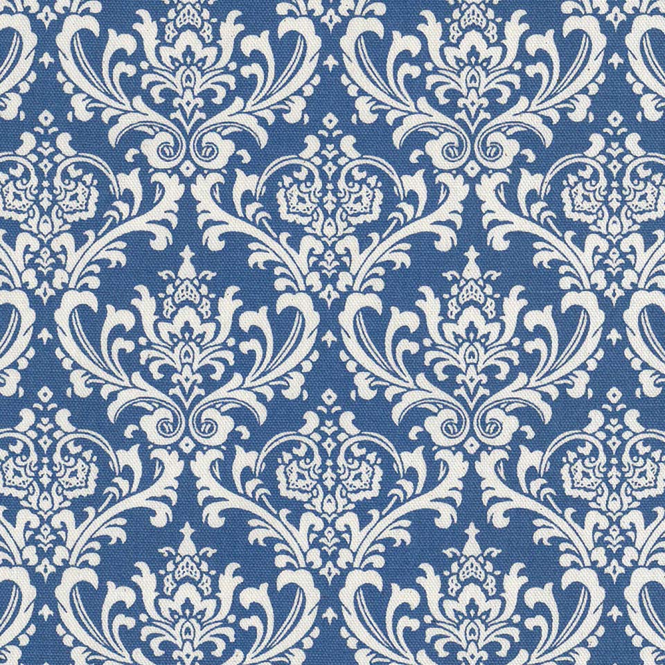 楽天市場】ダマスク柄 生地 6991-52 ターコイスブルー 7.3cm ネガ