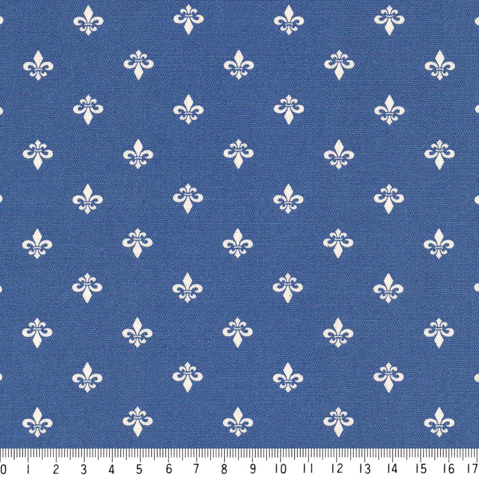 購入 フルール ド リス ネガ 7648 77 ロイヤルブルー アイリス Iris 百合の花 紋章柄 夜柄 ブルー 男の子 10cm単位 やや厚手 生成りオックス生地 綿100 110cm 布 フルールドリス フランスの王家 カルトナージュ クッション エプロン 商用利用可 生地 Cmdb Md