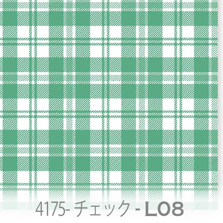 楽天市場】タータンチェック柄 生地 アクアグリーン（e09） 4175