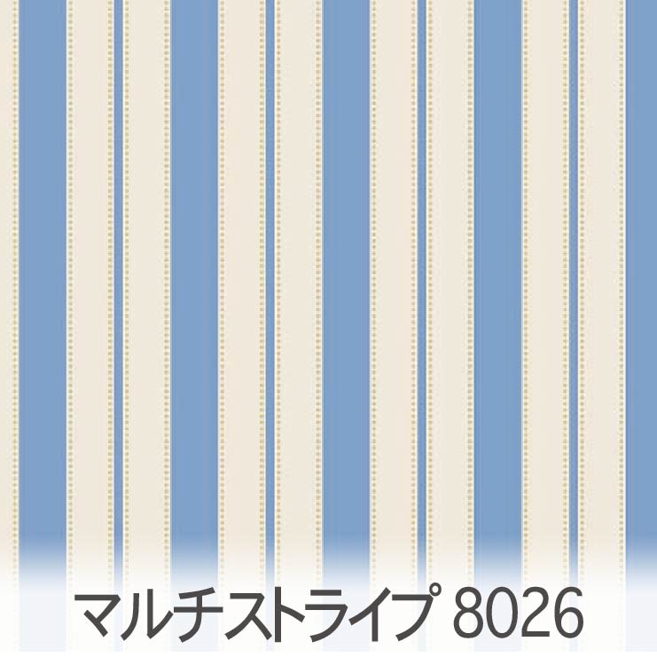 楽天市場】マルチストライプ柄 8026-sp エレガントなブルーの