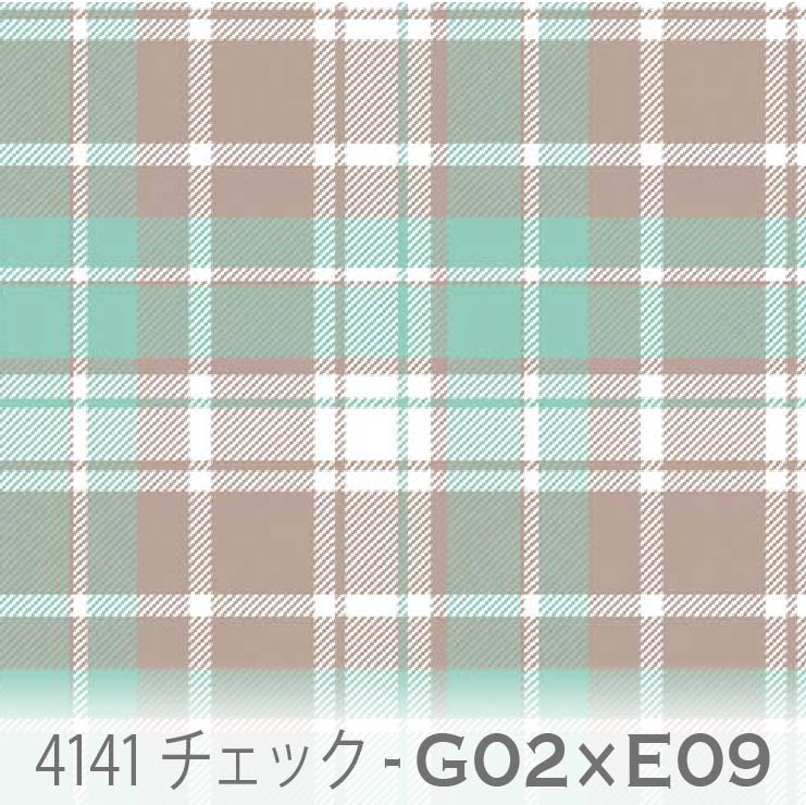 楽天市場】チェック柄 生地 ベージュxシナモン 4141-g02xd03 かわいい 