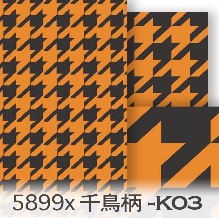 楽天市場】千鳥格子柄 5899-54 オレンジ 千鳥柄 ハウンドドッグ