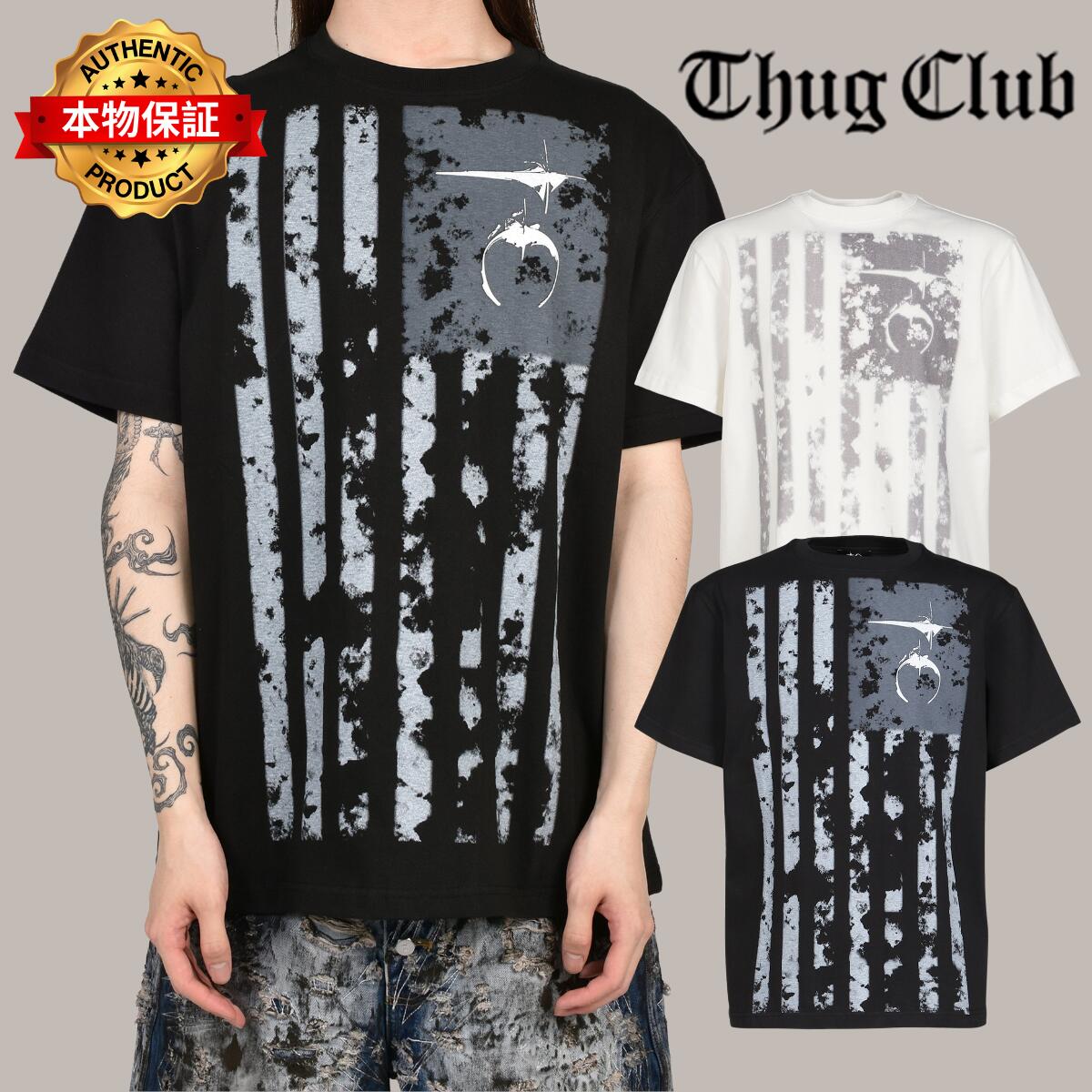 Thug Club サグクラブ 【本物保証】 Tシャツ、ストリートスタイル、メンズ VINTAGE OLD GLORY T-SHIRT｜nate shop