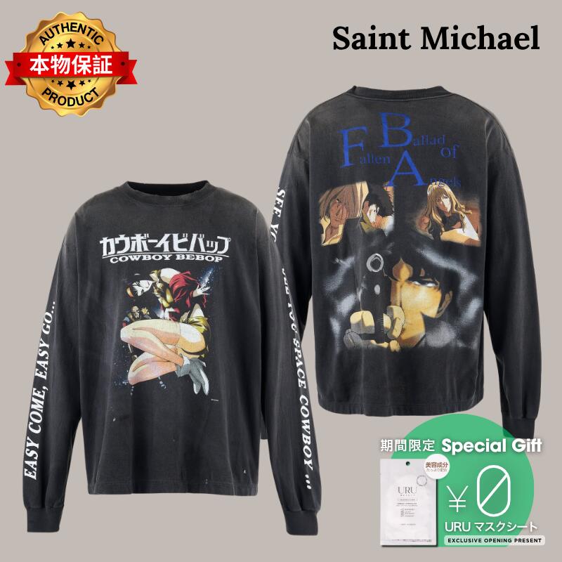 Saint Michael セントマイケル 【本物保証】Tシャツ、ストリートスタイル、メンズ CB_LS TEE/COWBOY BEBOP｜nate shop