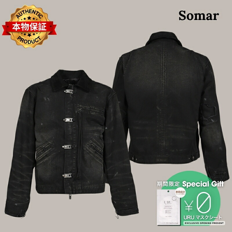 SOMAR 追加【本物保証】ジャケット、ストリートスタイル、メンズ HUNK JACKET / BLK｜nate shop