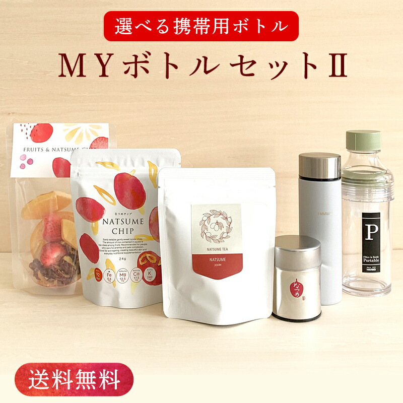 1170円 新版 Myボトルセットii 送料無料 ギフト 女性 30代 40代 50代 4000円以内 プレゼント 出産祝い Hario フィルターイン マイボトル 水筒 魔法瓶 薬膳茶 なつめ茶 棗 水出し ハーブティー フルーツティー ノンカフェイン 無添加 5 000円以内