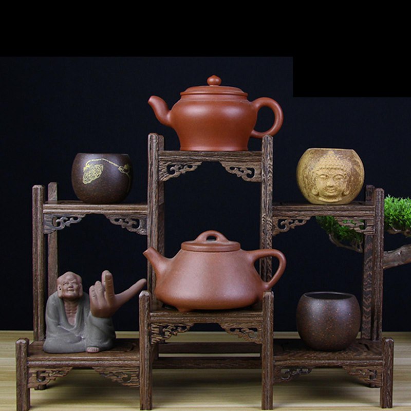 木製棚 茶器納める棚 紫檀木 鶏翅木 茶収納家具 お茶お盆 見せびらかす仕合わせ かっこ良い スパイス仕合わせ 茶道付属物 アンティーク棚 調味料仕合わせ マルチ仕合わせ 棚花台 盆栽台 骨董品見せびらかす 多役立つこと 技術者 日用品雑貨・文房具・手芸-その他-収納用品