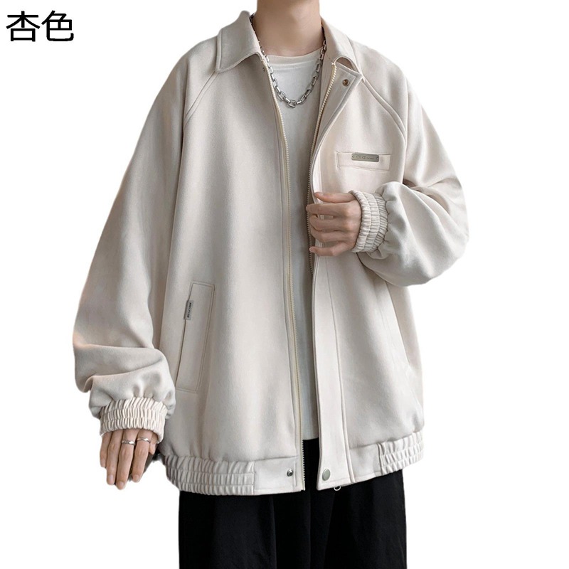 ジャケット アウター メンズ 厚手 春秋 冬服 カッコイイ スエード カジュアルジャケット ゆったり おしゃれ マルチポケット ジップポケット トップス シンプル 日常着用 スポーツ アウトドア