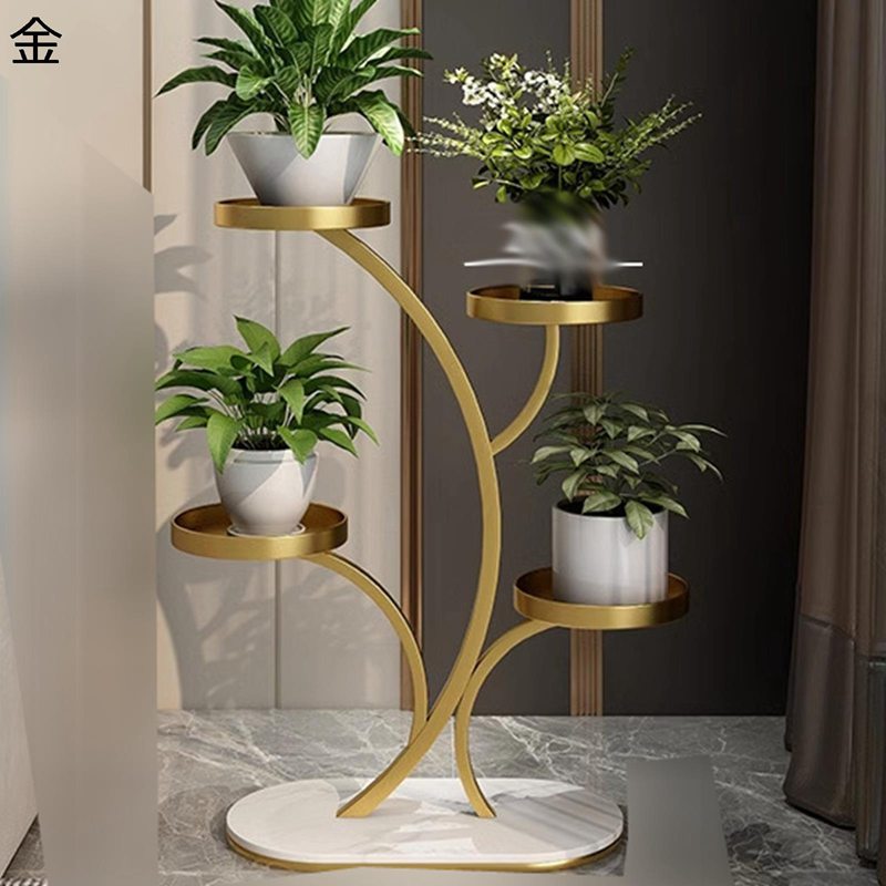 フラワースタンド バルコニーフラワーラック 室内 北欧 おしゃれ 植木鉢台 花台 スタンド 盆栽スタンド 植物スタンド 花置き棚 鉢ラック 指向性キャスター 移動が容易 防錆 耐荷重 観葉植物 棚|NatsuShop 店