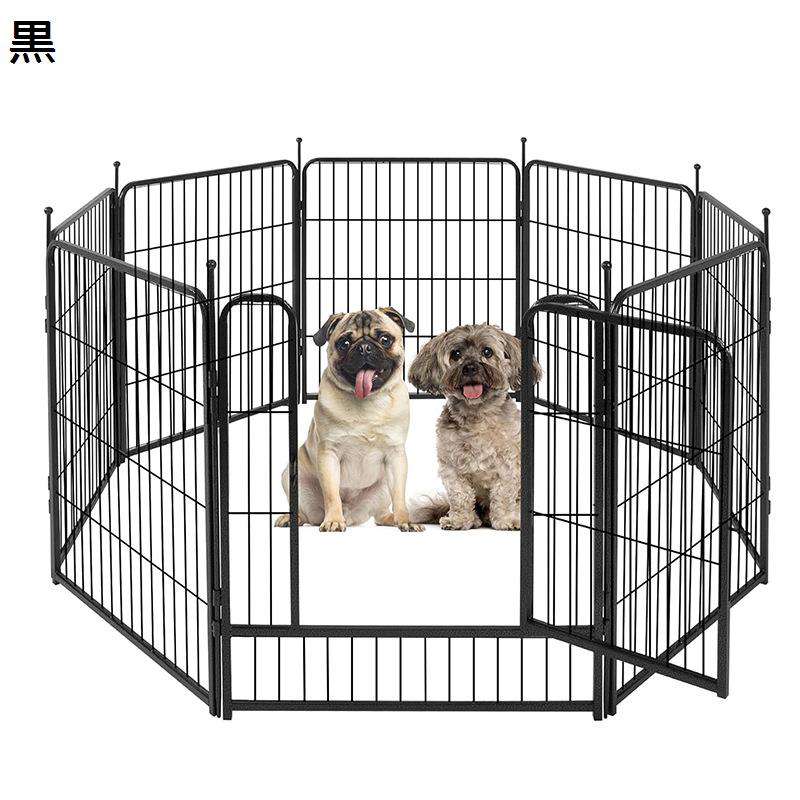 ペットサークル 大型犬用 中型犬用 ペットフェンス 折り畳み式 組立簡単 全成長期使用可 室内外兼用 犬ケージ スチール製 複数連結可能 犬 サークル｜NatsuShop 店