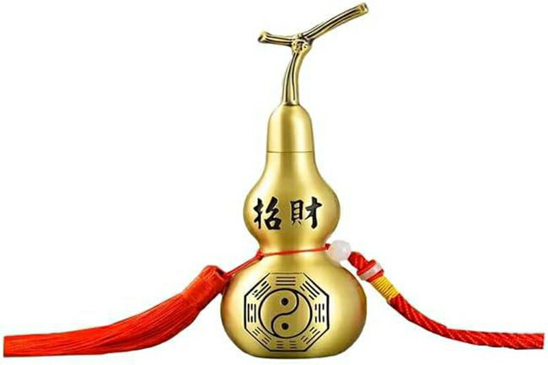 風水グッズ 置物 瓢箪 ひょうたん置物 純銅瓢箪 風水太極ひょうたん 鎮宅 招財 金運祈願 インテリア 風水アイテム 置物 飾り物 開運祈願 厄除け 仕事運、事業運、財運、金運 開運 寝室 贈り物 縁起物 開運｜NatsuShop 店