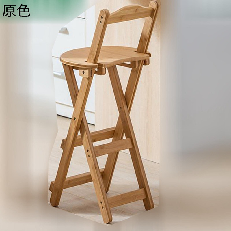 折りたたみ椅子 木製 折り畳みチェア 背付 高い椅子 ハイチェア カウンターチェア バーチェア 室内 室外 リビング バー 喫茶店 ダイニングチェア コンパクト 省スペース 簡易椅 イス 高い|NatsuShop 店