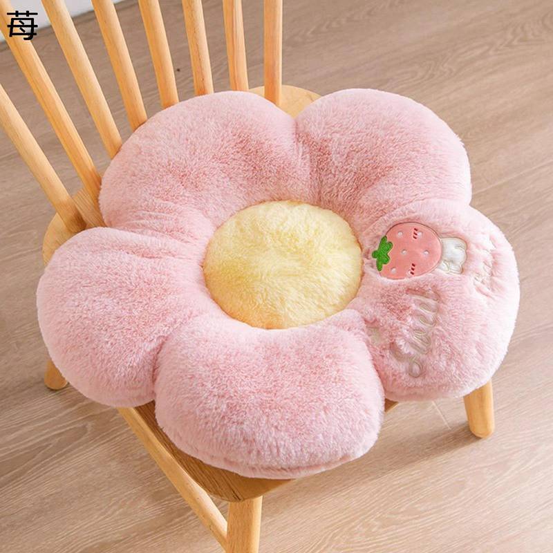 ざぶとん 花座布団 クッション 厚手 2枚セット もこもこ もふもふ いす用 車用 抱き枕 丸洗い 高弾力 柔らかい シンプル 食事 部屋飾り ギフト 瞑想用 ヨガ 座蒲