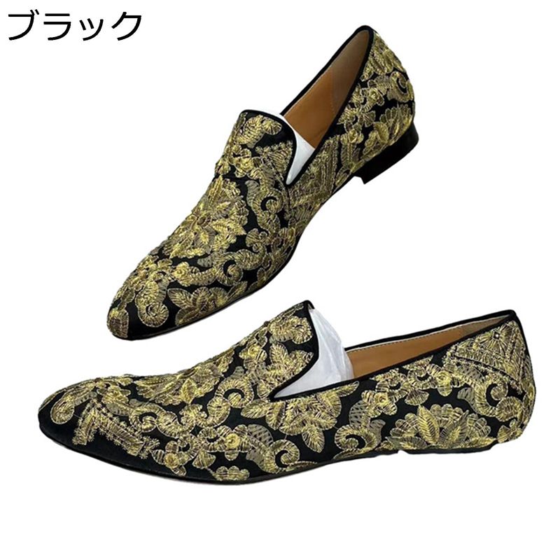 ローファーシューズ 帆布シューズ 刺しゅう メンズ お兄系 心地よい 置き目はね除ける スリップオン 春 夏 秋 冬 モカシン 韓国風 流行り 格好のいい 通気性 滑りにくい 耐摩耗 成人男性 普段用 寄り合い 25-29.0糎