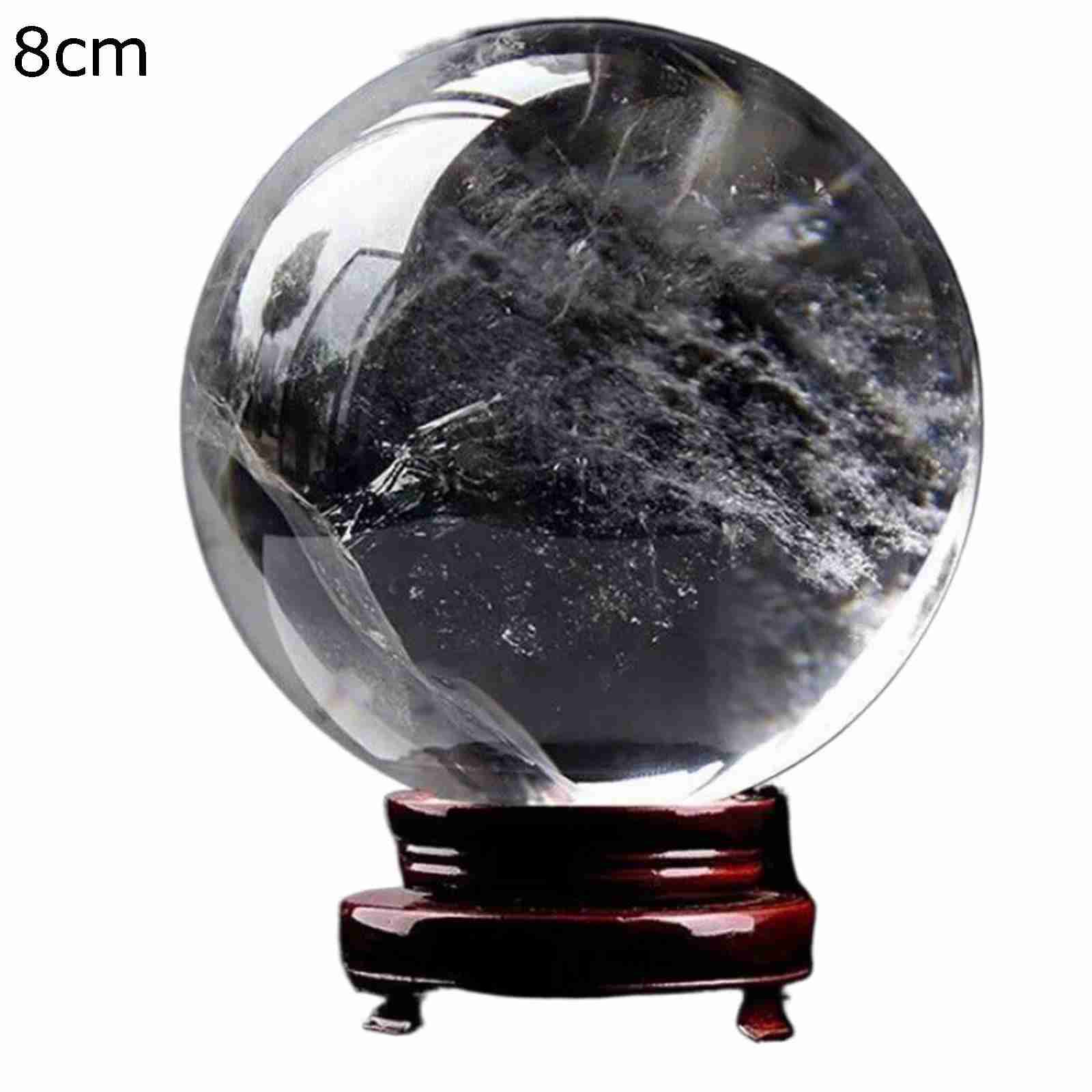 白水晶ボール 水晶玉 開運グッズ 天然水晶玉 クリスタルボール ホワイト ボール 風水グッズ ブラケット お守り 厄払い 美しい クリスタルボール 無色透明 記念日 家宅風水の定番 オフィスパーティーの飾り