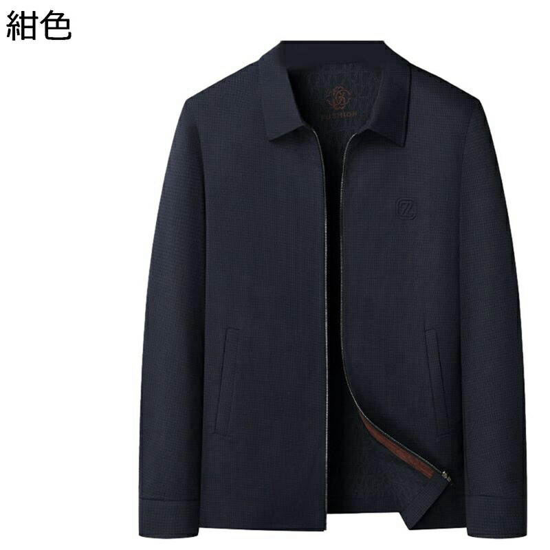 上衣 遊撃手丈 メンズ 厚地の外套 上衣 アウター 長袖 M~4XL ジップアップ 折り襟 裏衣嚢 フルジップ 発条 秋冬 心地好い 防風防寒 厚さ 普段着 執務室 商行為 差し上げ物