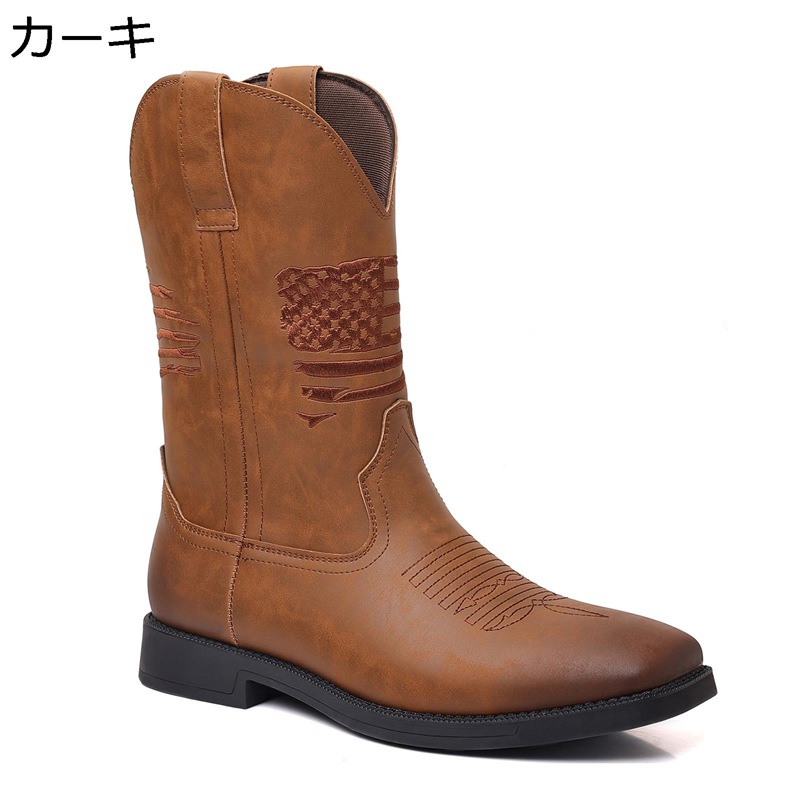 メンズ 乗り馬ブーツ ロングブーツ ひざ丈 袴ブーツ 冬 刺しゅう 焦がし 練り合わせるなめし革 軽さ コンフォート 防滑 ゴムソール 歩き分かりやすい 古典派音楽 アメカジ 長靴 惜しみ無い大いさ 通い 細工物 フォーマル 事務室 靴-その他-ブーツ