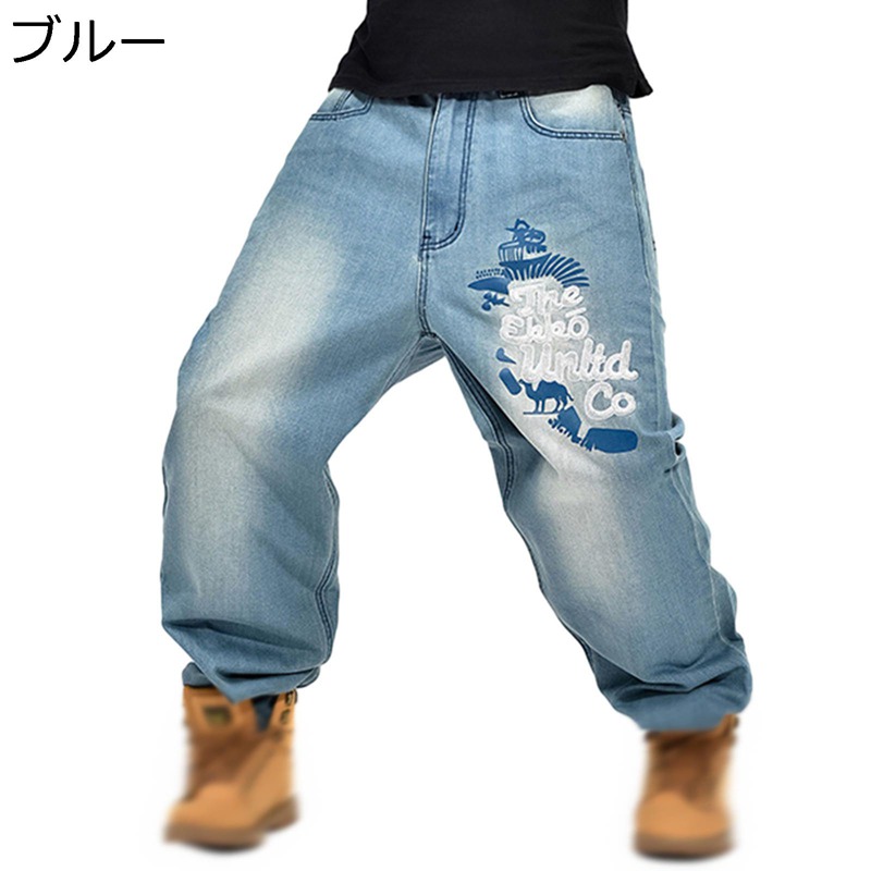 ジーパン おおきいサイズ メンズ デニムワイドパンツ 春夏 秋冬 ジーンズ ヒップホップ ファッション ゆったり 通勤通学 ストリート ロングズボン カーゴパンツ Gパン 着心地よい