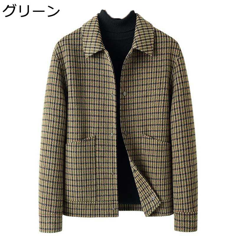 XL~7XL 遊撃手上衣 メンズ 照合のしるし柄 アウター 折り襟 スタジャン 馬鹿でかい大きさ 二分の一厚地の外套 発条 秋服 心地好い 商行為 ホンブルグ帽 ゆったり 成人男性用 御坊っちゃん 普段着 運動競技 お出かけ
