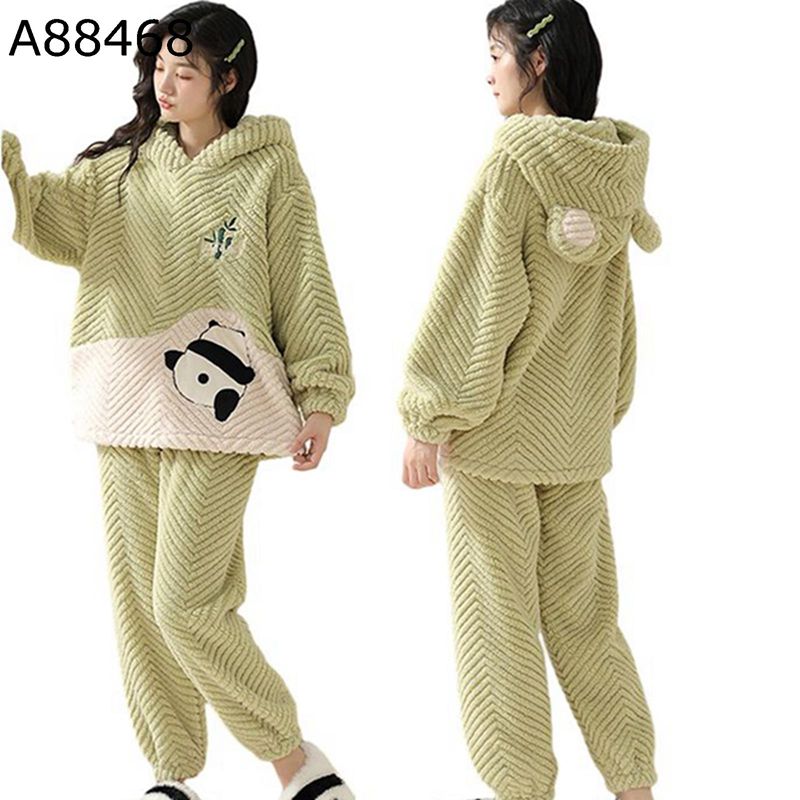 生あたたかいパジャマ 寝巻き お部屋お召しもの レディース ボンネット付き添い人 ティーシャツ 睡眠時間着 ゆったり 年月冬 パステル色の 保温 あたたかい 丸洗い セットアップ朦々たる モコモコ 気が大きい 肌に人懐っこい お部屋着 寒さ打つ手
