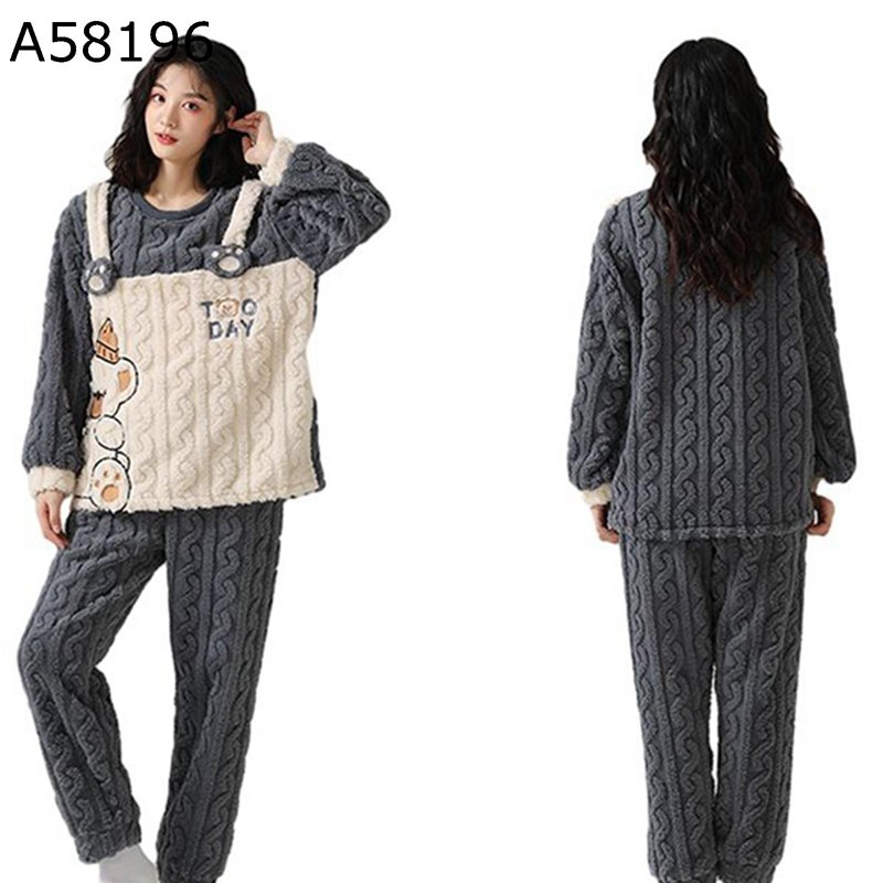 レディースパジャマ 室内服 睡眠時間着 冬 ゆったり パステル色の 保温 あたたかい ロングズボン下 二点仕掛ける 朦々たる モコモコ 気が大きい 肌に人懐っこい 好いたらしい ナイト爵お召しもの 寝巻き お部屋着 あったかグッズ