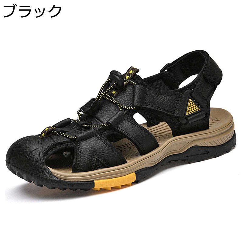 アウトドアサンダル 外履き 夏用 ベルクロ 履きやすい ビーチサンダル つま先保護 メンズ カジュアル スポーツサンダル 滑らない 運転靴 コンフォート 登山 釣り 水陸両用 大きいサイズ 6,183円