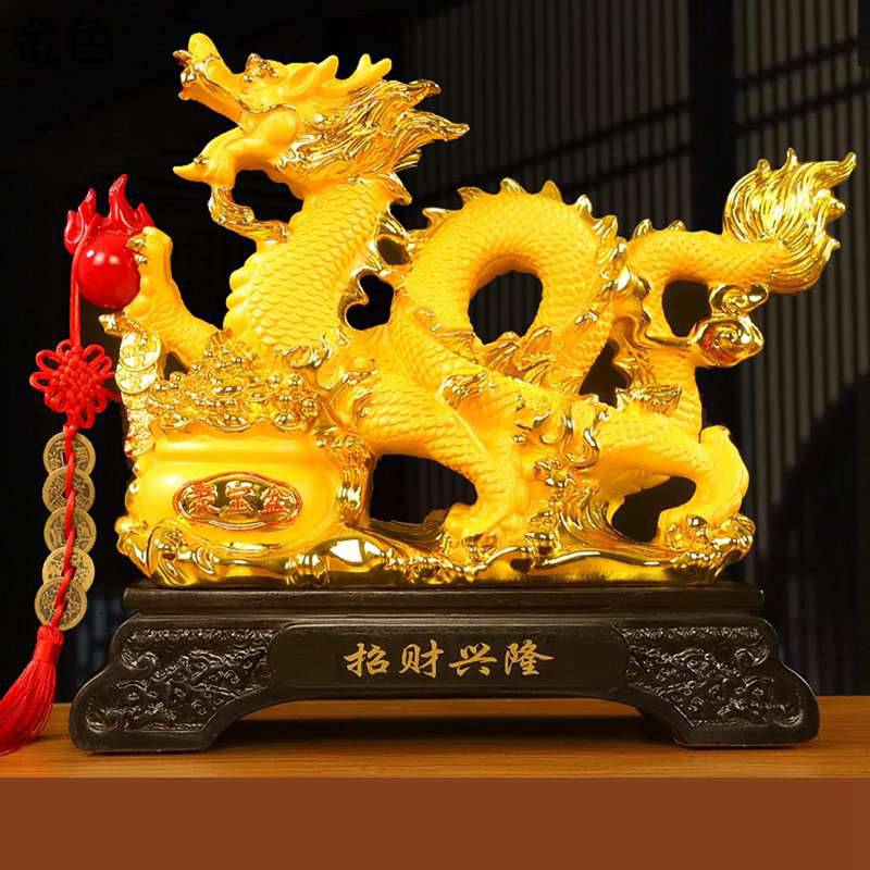 龍の置物ゴールド 風水 昇運金龍 龍神様 開運力 開運 祈願 金運アップ 金運 財運 装飾置物 縁起物 風水グッズ 祈る 厄除け プレゼント 贈り物 お守り 幸運 ドラゴン縁起物 オフィス 贈り物