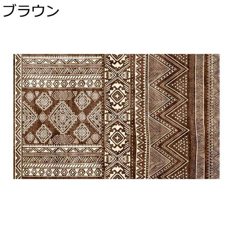 センターマット リビングカーペット ネイティブ柄 民族風パット INS風 古典 復古スタイル フロアマット スクエア キズ防止 家具保護パッド 騒音対策 清潔やすい インテリア 肌触り良い