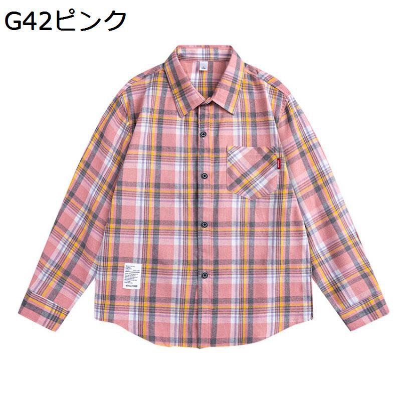チェックシャツ 長袖 メンズ カジュアルシャツ M-4XL 開襟シャツ アウター 春秋冬服 透湿 通気性 吸汗 防皺 形態安定 ビッグシルエット ゆったり 体型カバー アメカジ 韓国風 ファッション 大人 男女兼用