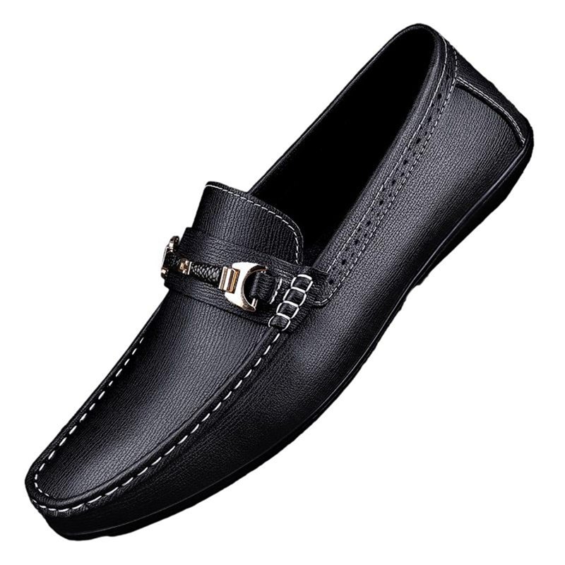 モカシン 本革 レザー モカシン 金属 ローファー メンズ スリップオン ドライビングシューズ カジュアルシューズ 22.5-27.5cm 大きいサイズ 小さいサイズ 通勤 ローヒール 定番 オールシ