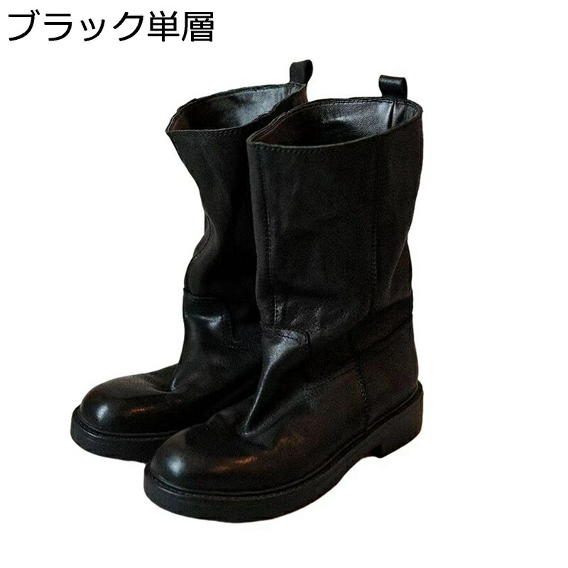 真っただ中ブーツ レディース 牛皮 乗り尻ブーツ 黒いこと 防寒 軽さ パステル色の 裏ボア ラウンドトゥ 釣りあい感 秋 美脚 ロバート・エドワード・リーガル お出かけ 通学 流行り物 デイリー コンフォート