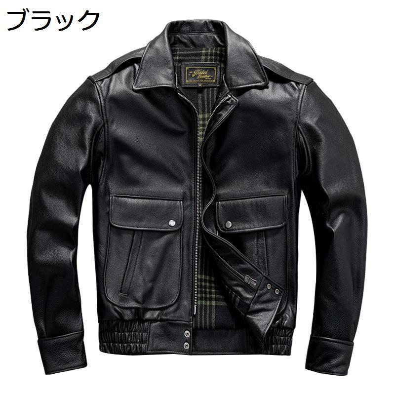 メンズ レザージャケット 牛革 ライダースジャケット 革ジャン 長袖 スリムフィット 男性用 パーカー 防寒防風 シンプル バイク系 通勤 通学 かっこいい ファッション 秋冬服 オーバーサイズ｜NatsuShop 店