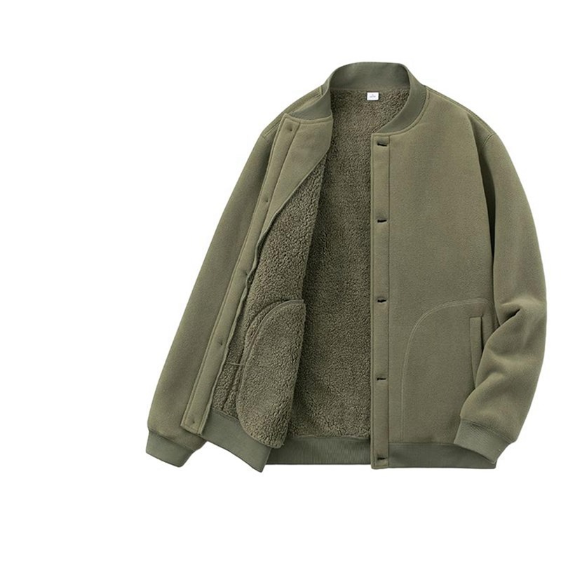 ボア上衣 メンズ ボア上衣 前掛け スタジャン ボア厚地の外套 フリースジャケット M-4XL アウターコート 生あたたかい もこもこ 防寒厚地の外套 ふわふわ ゆったり 今めかしい 防寒 心地好い