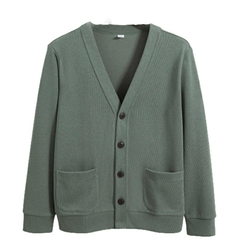 カーディガン ニット メンズ 紳士服 長袖 セーター ジャケット ビジネス 綿 コットン 無地 簡約 暖かい コート 開襟 ストレッチ シンプル ルーズ 定番 潮流 秋用 冬用 通勤 オフィス