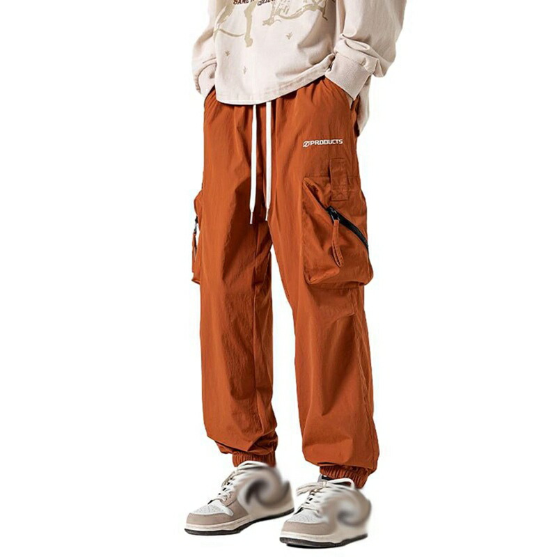 男性用 カーゴパンツ ロングズボン ゆったり 多機能 ウェストゴム調節 大きいサイズ M-3XL メンズ 多ポケット 体型カバー かっこいい チノパン ヒップホップ 春夏秋 ランニング 通勤通学