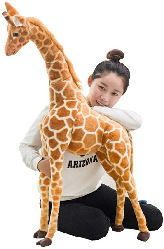 キリン 抱き枕 特大 鹿ぬいぐるみ 人形 おもちゃ 座れる 動物 もこもこ かわいい インテリア雑貨 動物 きい ふわふわ 大きいサイズ アニマル キャラクター 萌え萌え 人形 60cm-140cm