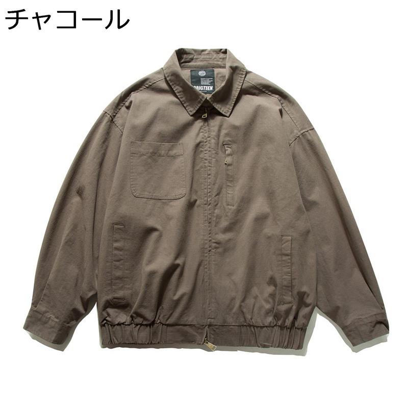 カーゴジャケット スタジャン メンズ 長袖ジャケット アウター カジュアル 防風 防寒ウェア マルチポケット 春秋 トップス レトロ ブルゾン ファッション 仕事 日常着用 お出掛け｜NatsuShop 店