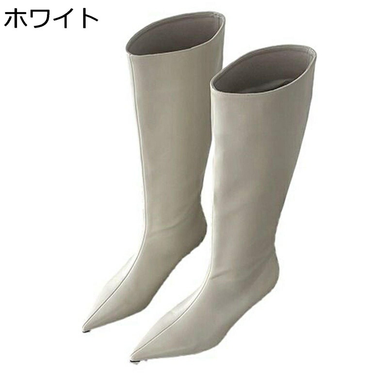 レディース 真っただ中ブーツ 乗り尻ブーツ ポインテッドトゥ 無地 コンフォート 真っただ中踵 白いこと 軽さ 釣りあい感 冬 ゆったり パステル色の 脚やせ 婚式 卒式 就活 雅びやか フォーマル