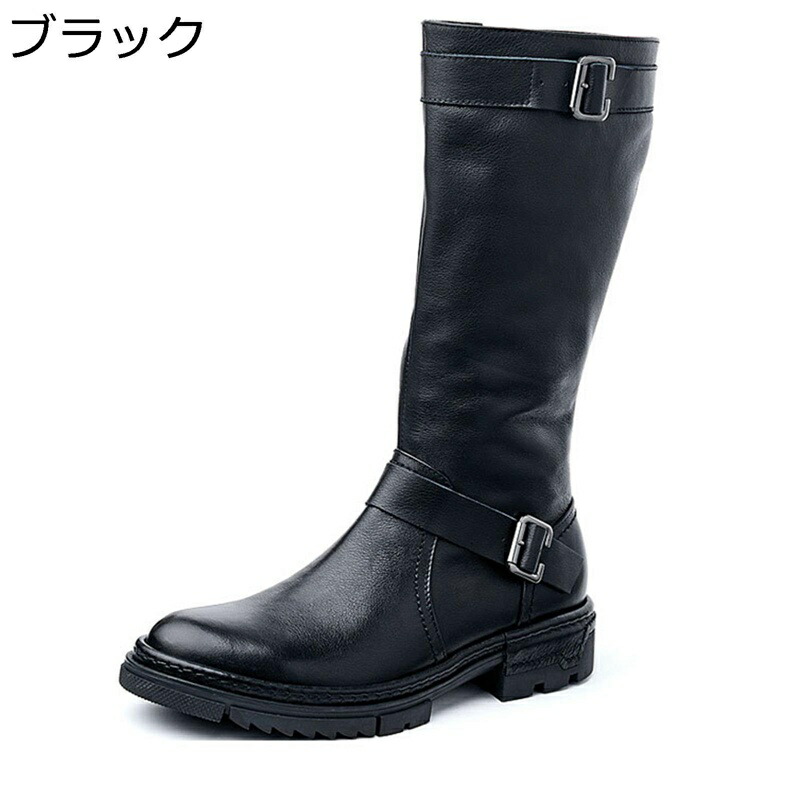 本革 ジョッキーブーツ メンズ 高筒 ロングブーツ 焦がし加工 バックル ライダース靴 エンジニア ライディング ノンスリップ 耐久性 柔らかい 軽量 防水性 細見え 中世 エスニック イベント 舞台 旧車會