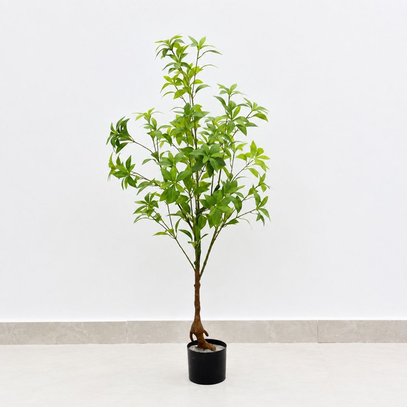 フェイクグリーン 室内 観葉植物 おしゃれ アセビ 馬酔木 人工観葉植物 大型 鉢植え リアル 枝 木 本物そっくり 飾り オフィス ルーム インテリア 120cm 玄関 リビング 装飾 お祝い｜NatsuShop 店